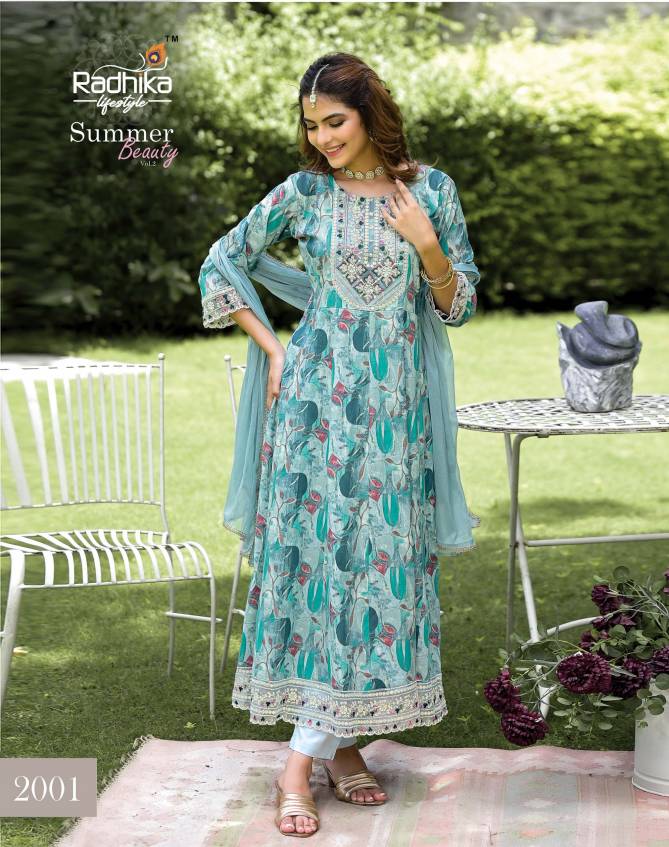 Summer Beauty Vol 2 By Radhika Cotton Foil Printed Readymade Suit Wholesale Price in Surat